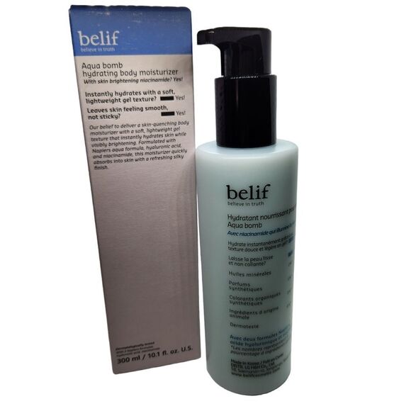 NIB Belif Aqua Bomb Hydrating Body Moisturizer Large Size 300ml / 10.1 fl.oz - Picture 1 of 6